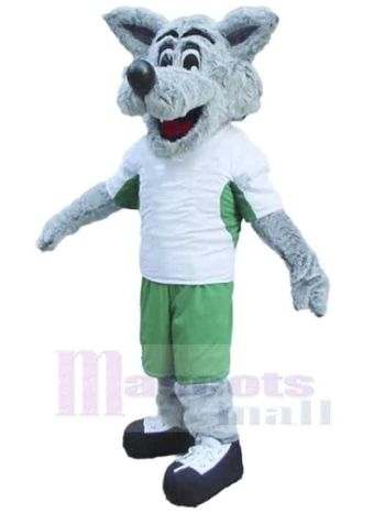 Wolf maskottchen kostüm
