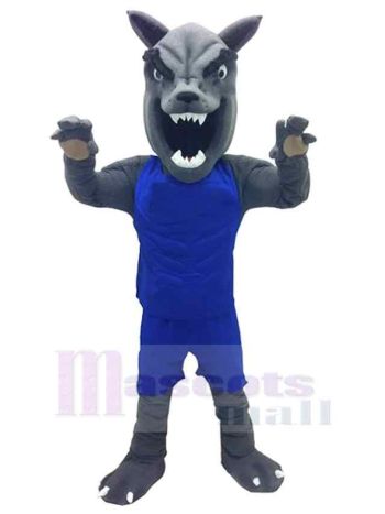 Wolf maskottchen kostüm