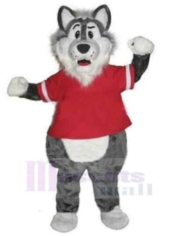Wolf maskottchen kostüm