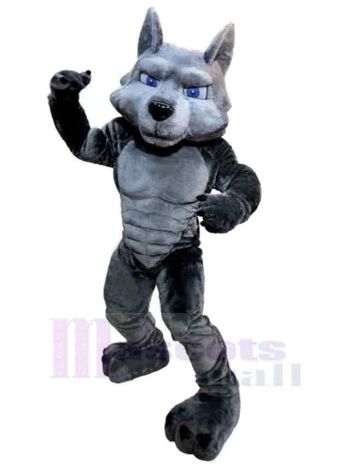Wolf maskottchen kostüm