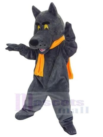 Wolf maskottchen kostüm
