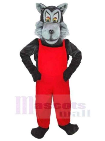 Wolf maskottchen kostüm
