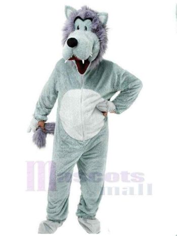 Wolf maskottchen kostüm