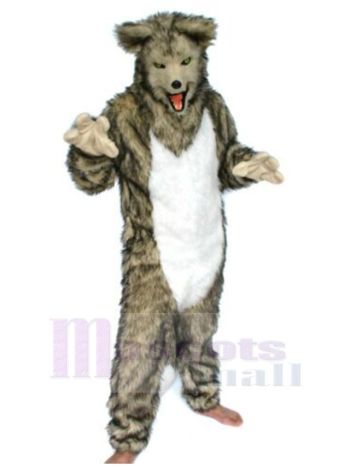 Wolf maskottchen kostüm