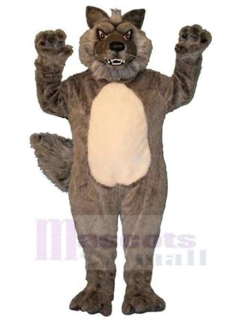 Wolf maskottchen kostüm