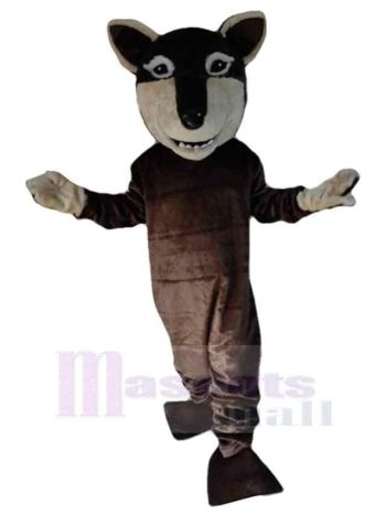 Wolf maskottchen kostüm