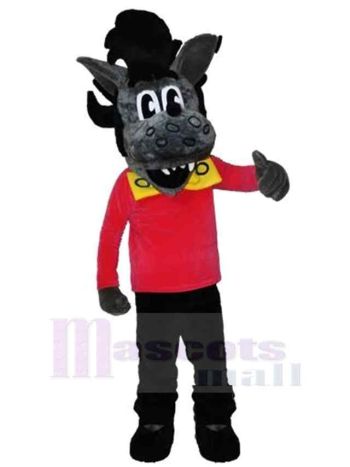 Wolf maskottchen kostüm