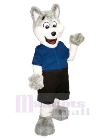 Wolf maskottchen kostüm