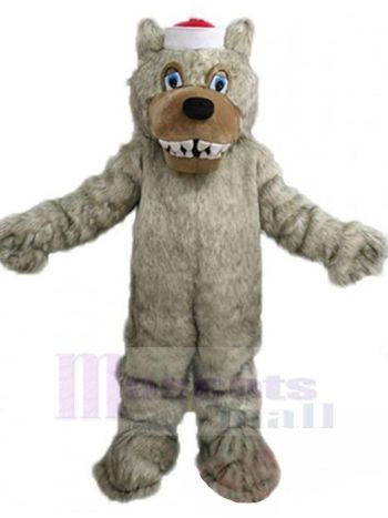 Wolf maskottchen kostüm