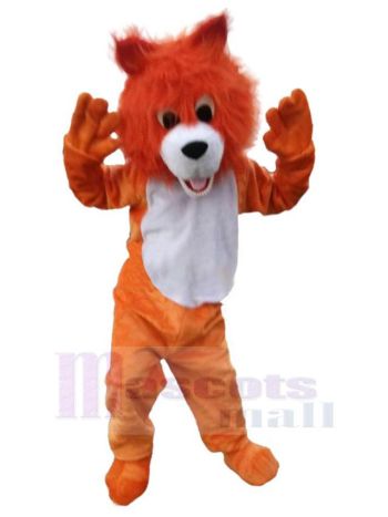 Wolf maskottchen kostüm