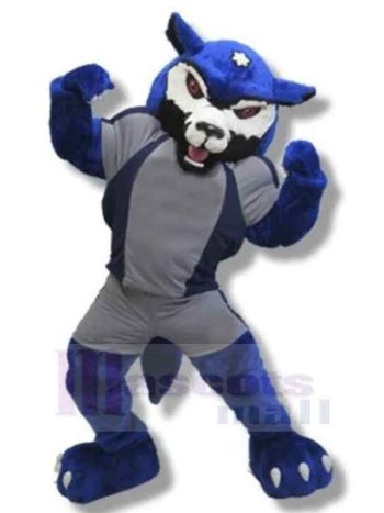 Wolf maskottchen kostüm