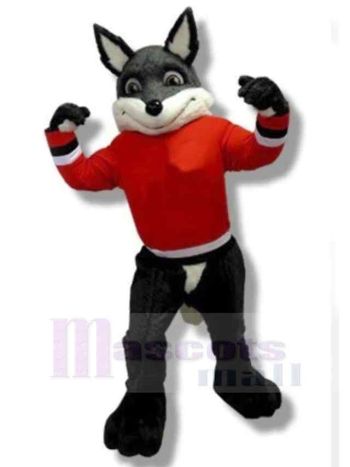 Wolf maskottchen kostüm