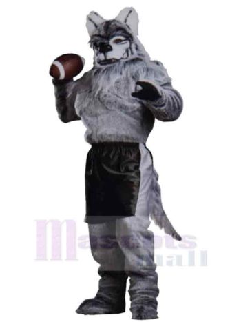 Wolf maskottchen kostüm