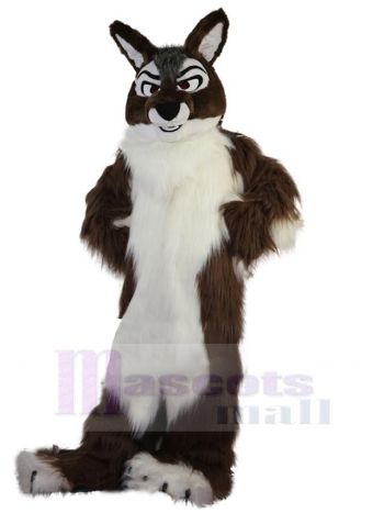 Wolf maskottchen kostüm