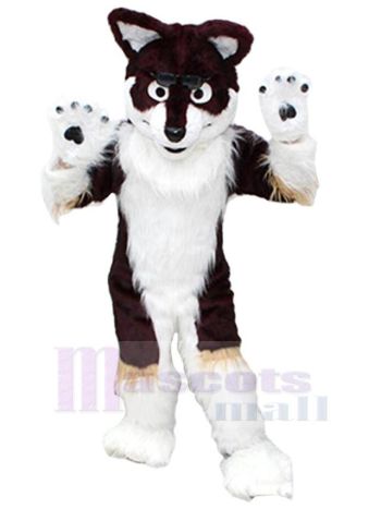 Wolf maskottchen kostüm