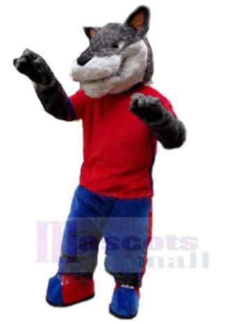 Wolf maskottchen kostüm