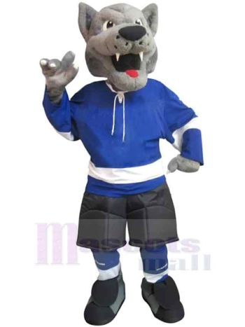 Wolf maskottchen kostüm