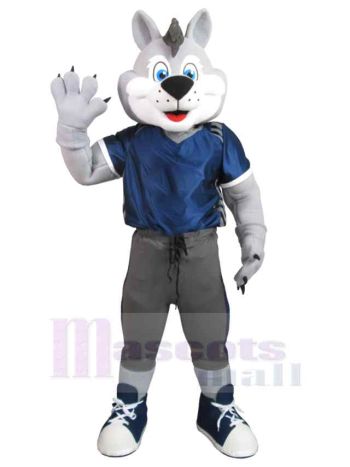 Wolf maskottchen kostüm