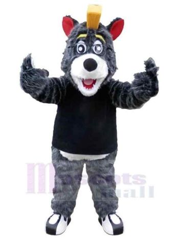 Wolf maskottchen kostüm