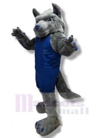 Wolf maskottchen kostüm