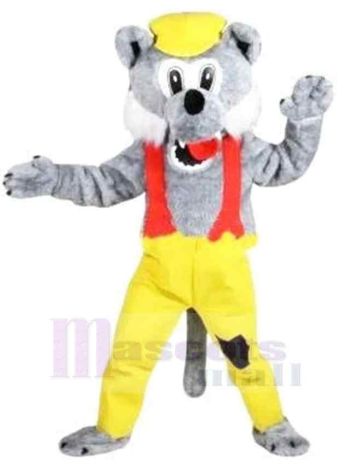 Wolf maskottchen kostüm