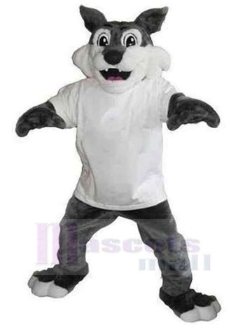 Wolf maskottchen kostüm