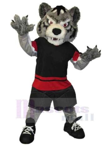Wolf maskottchen kostüm