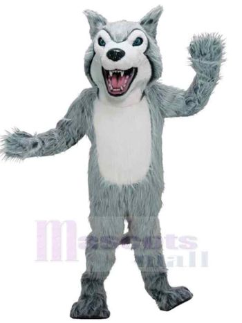 Wolf maskottchen kostüm