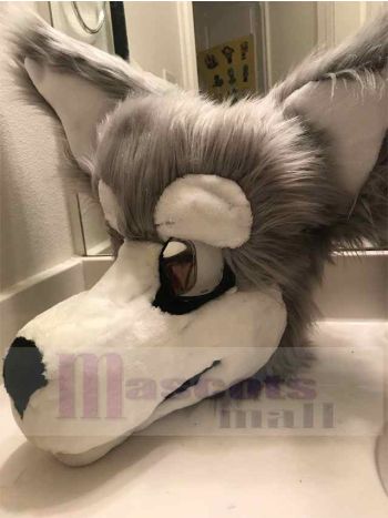 Wolf maskottchen kostüm