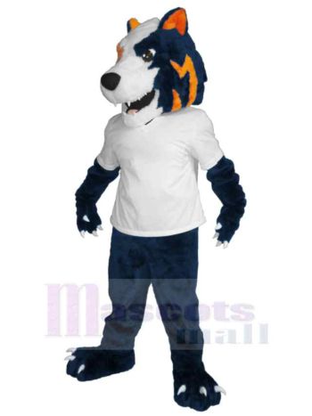 Wolf maskottchen kostüm