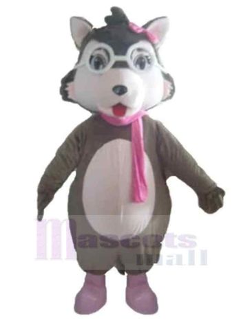 Wolf maskottchen kostüm