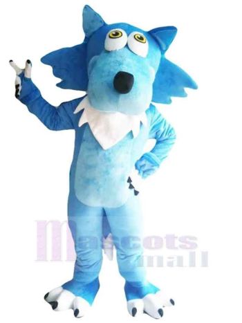 Wolf maskottchen kostüm
