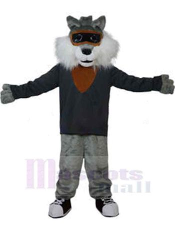 Wolf maskottchen kostüm