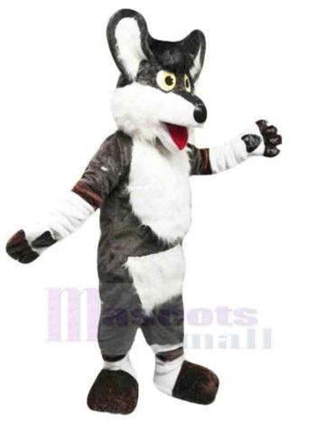 Wolf maskottchen kostüm