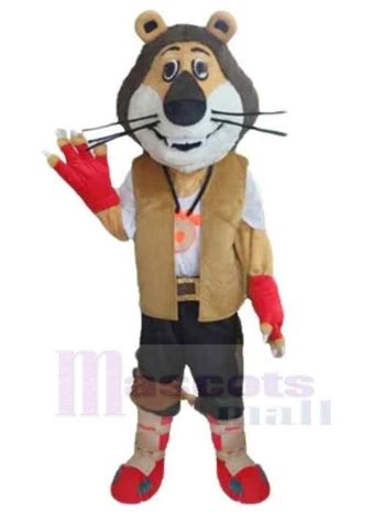 Tiger maskottchen kostüm