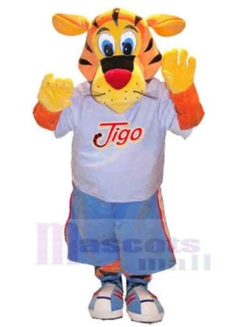Tiger maskottchen kostüm