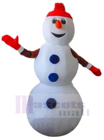 Schneemann maskottchen kostüm
