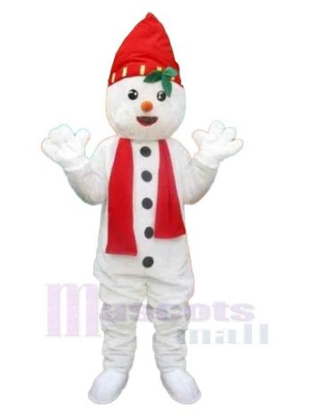 Schneemann maskottchen kostüm