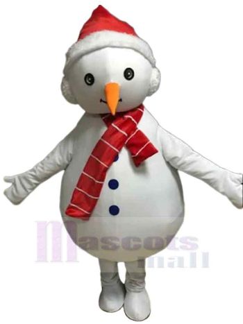 Schneemann maskottchen kostüm