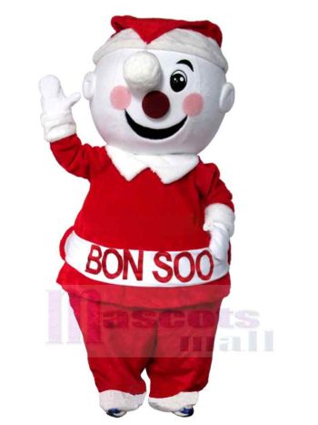 Schneemann maskottchen kostüm