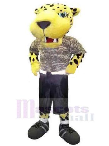 Leopard maskottchen kostüm