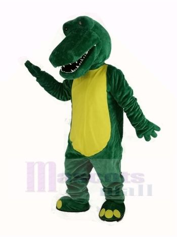 Grün Leicht Alligator Maskottchen Kostüm