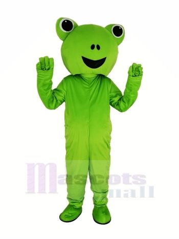Grün Frosch Maskottchen Kostüm