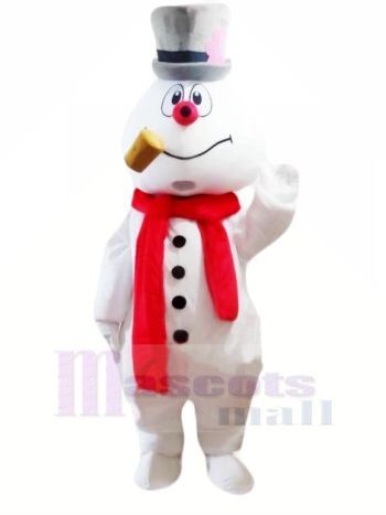 Süß Schneemann Maskottchen Kostüme Karikatur Weihnachten Weihnachten