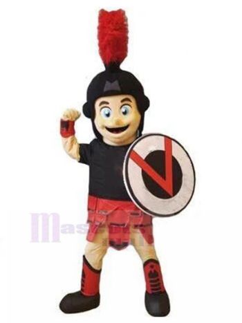 spartanisch ritter maskottchen kostüm