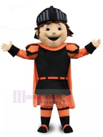 Junge Ritter maskottchen kostüm