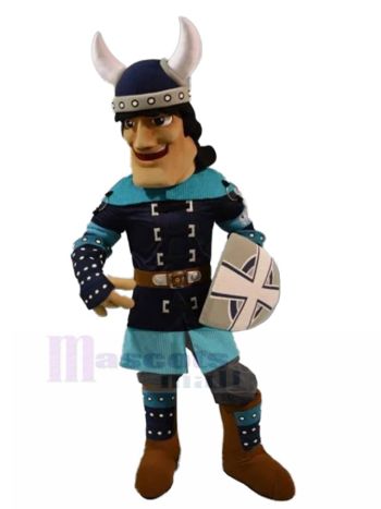 wikinger ritter maskottchen kostüm