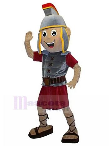 spartanischer ritter maskottchen kostüm