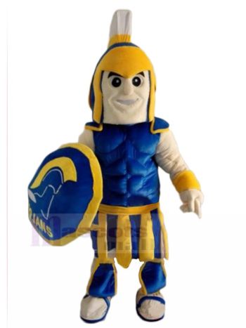 spartanisch ritter maskottchen kostüm