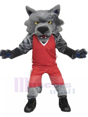 Wolf maskottchen kostüm